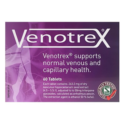 Venotrex 静脉曲张灵片 缓解浮肿 伸张血管 60片